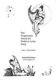  'Ten Progressive Pieces for Pedal or Lever Harp' image